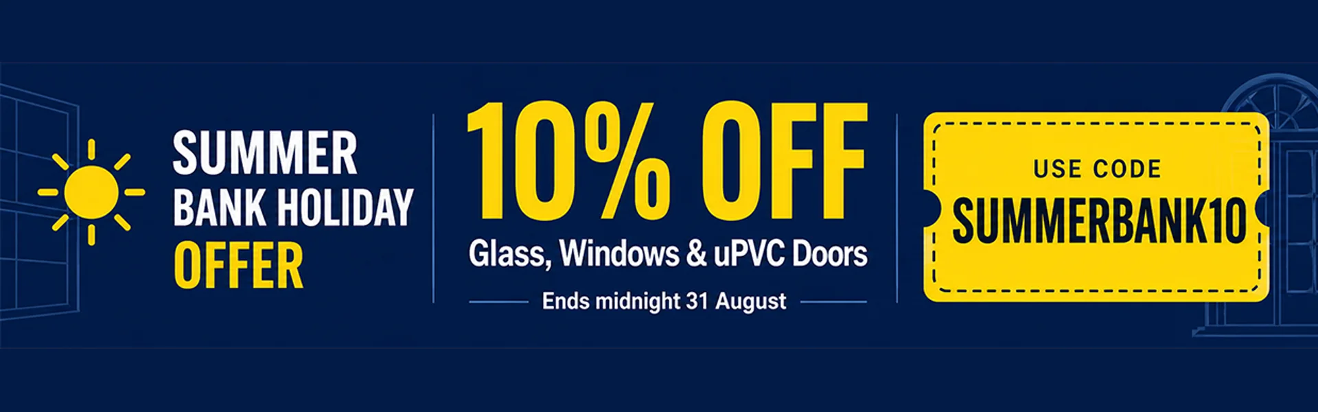 10% OFF Bank Holiday